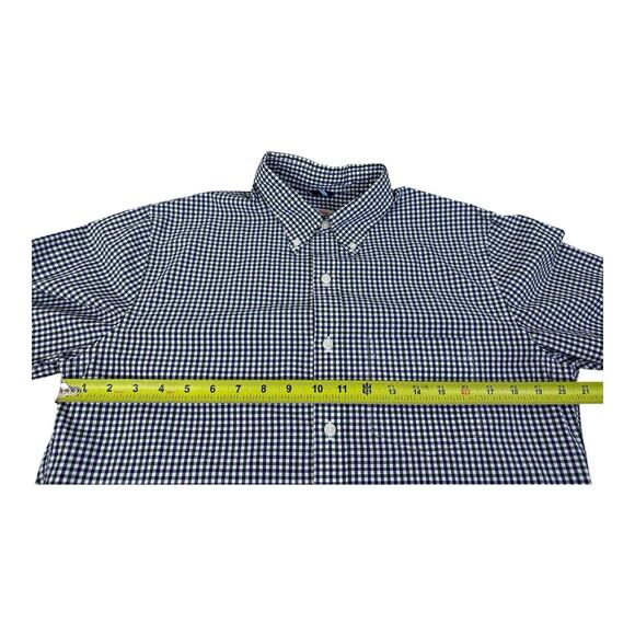 Brooks Brothers Dress Shirt Mens Medium 1818 Polo Blue Green Plaid - Picture 10 of 14
